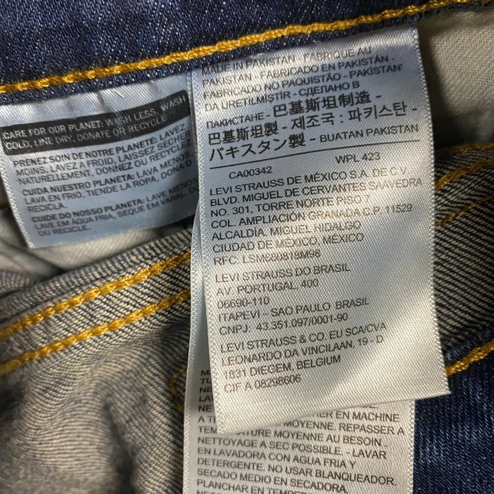 Levi's 511 Slim Fit Jeans Mens 33x32 Blue Medium Wash Stretch Denim